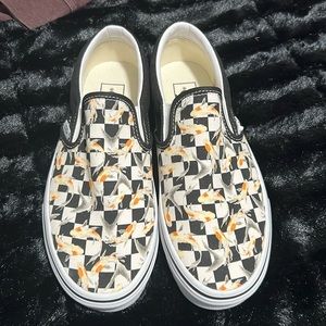 Brand New Vans with Checkered Koi Pattern Sz 7 Men’s/8.5 Women’s